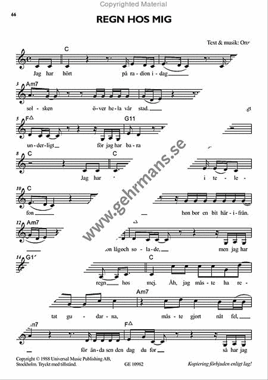 Sommarpop Sommarpop Piano, Vocal, Guitar scores gallery preview page 9