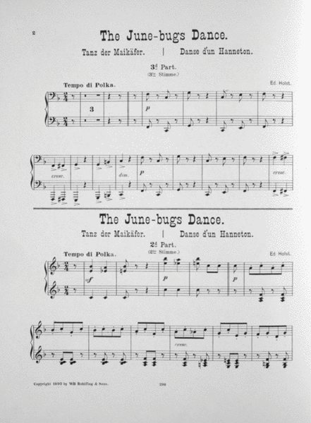 The June-bugs Dance. Tanz der Maikafer. Danse d'un Hanneton. Polka Rondo pour Piano