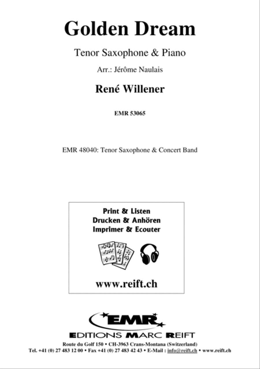 Golden Dream Tenor Saxophone scores gallery preview page 1