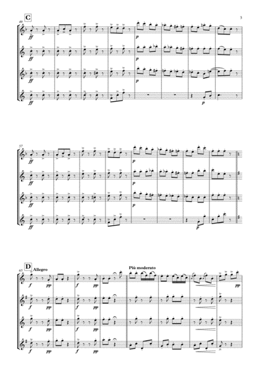 Pizzicato Polka arranged for Saxophone Quartet image number null