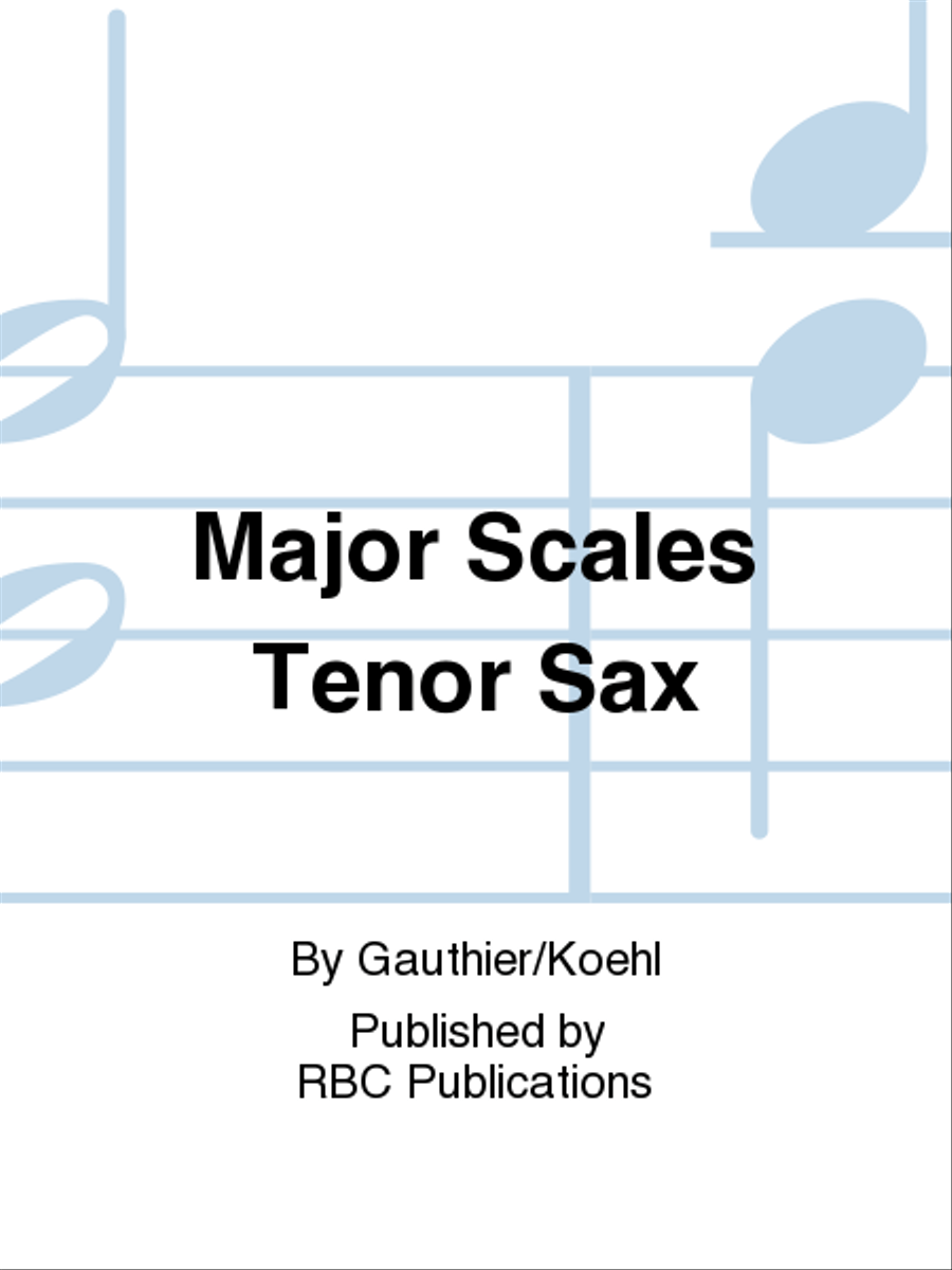 Major Scales Tenor Sax Tenor Saxophone scores gallery preview page 1