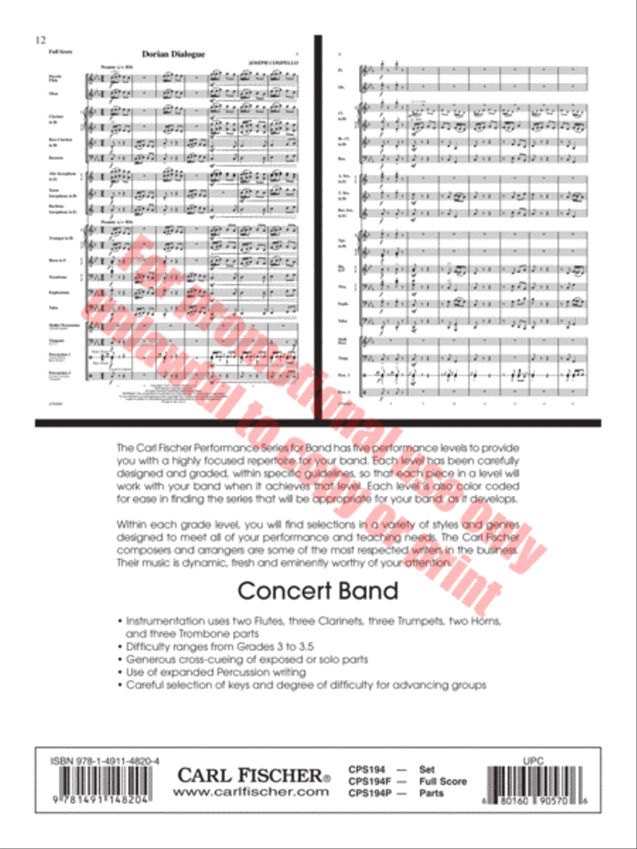 Amazing Grace Concert Band scores gallery preview page 13
