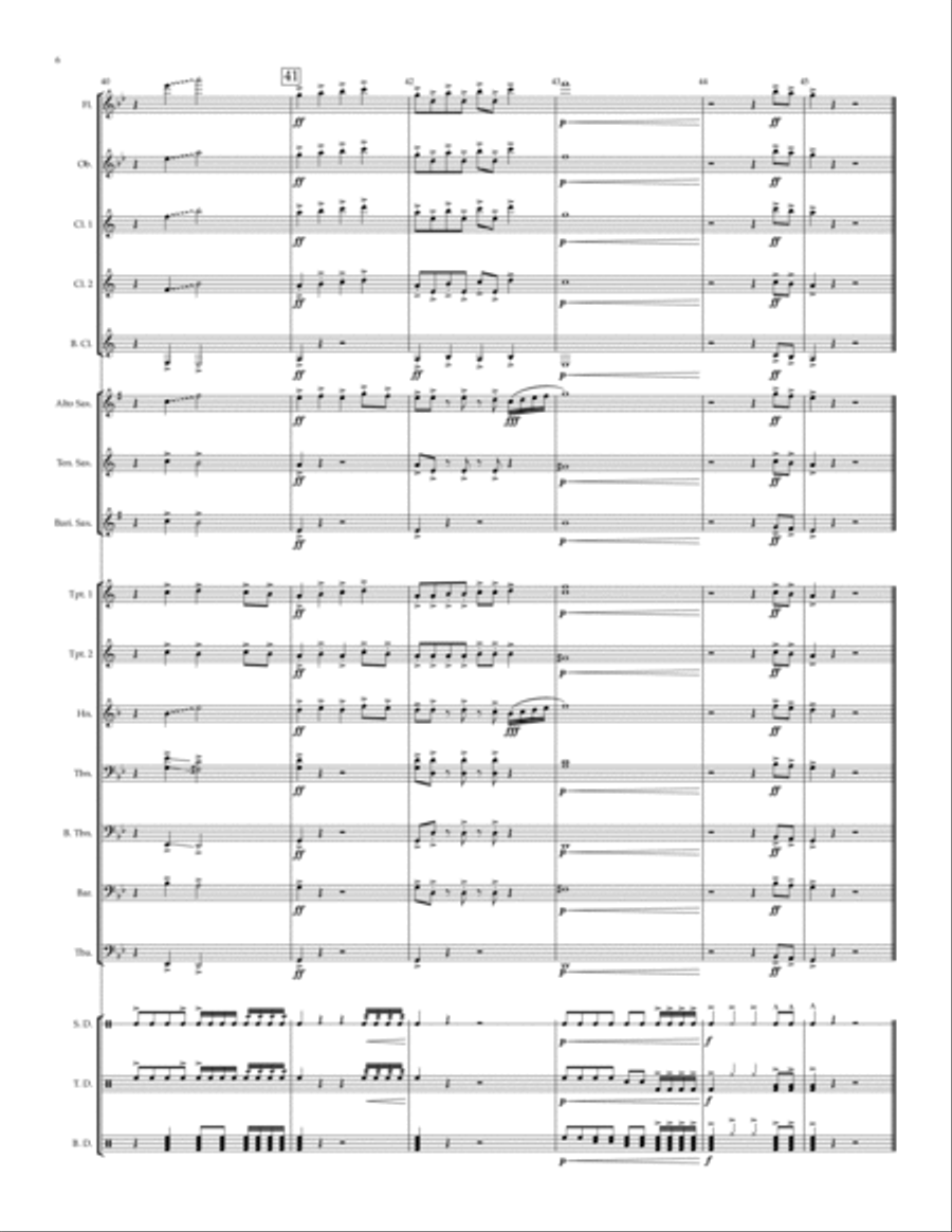 Hip Hop Band 2 - for marching or pep band Pep Band scores gallery preview page 6