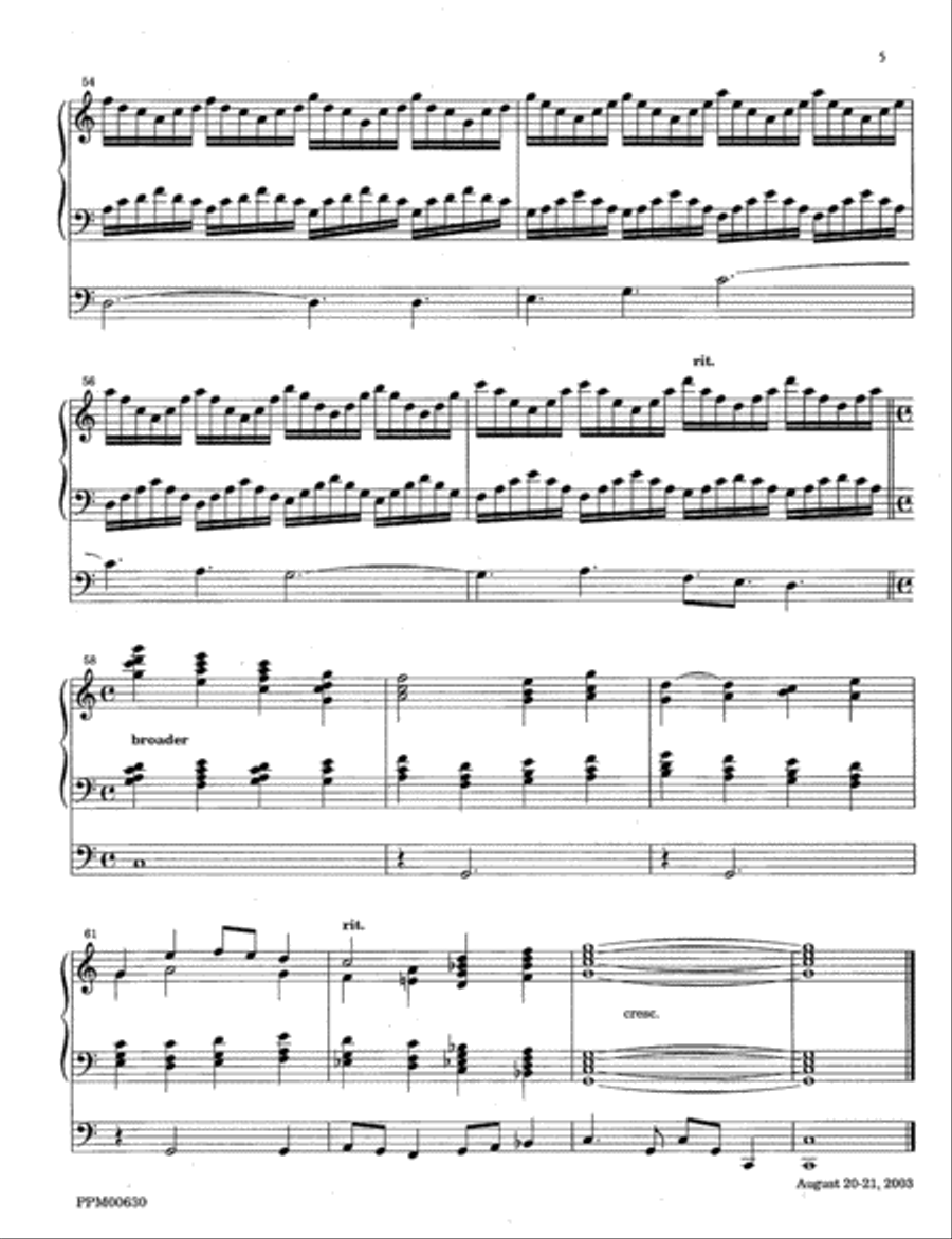 Four Hymn Voluntaries: Crucifer, Darwall's 148th, Gonfalon Royal, Lauda Anima Organ scores gallery preview page 9