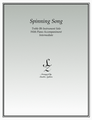 Spinning Song (treble Bb isntrument solo)