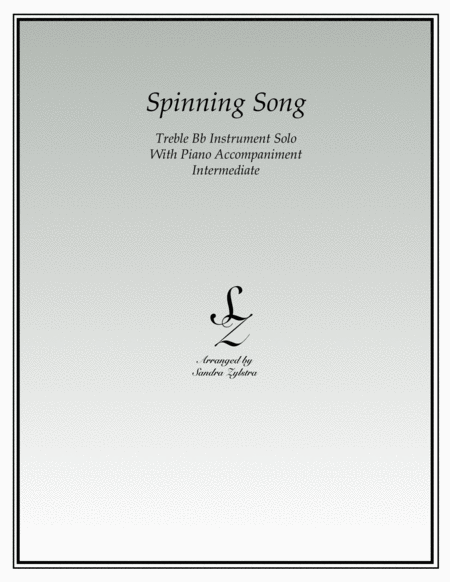 Spinning Song (treble Bb isntrument solo) image number null