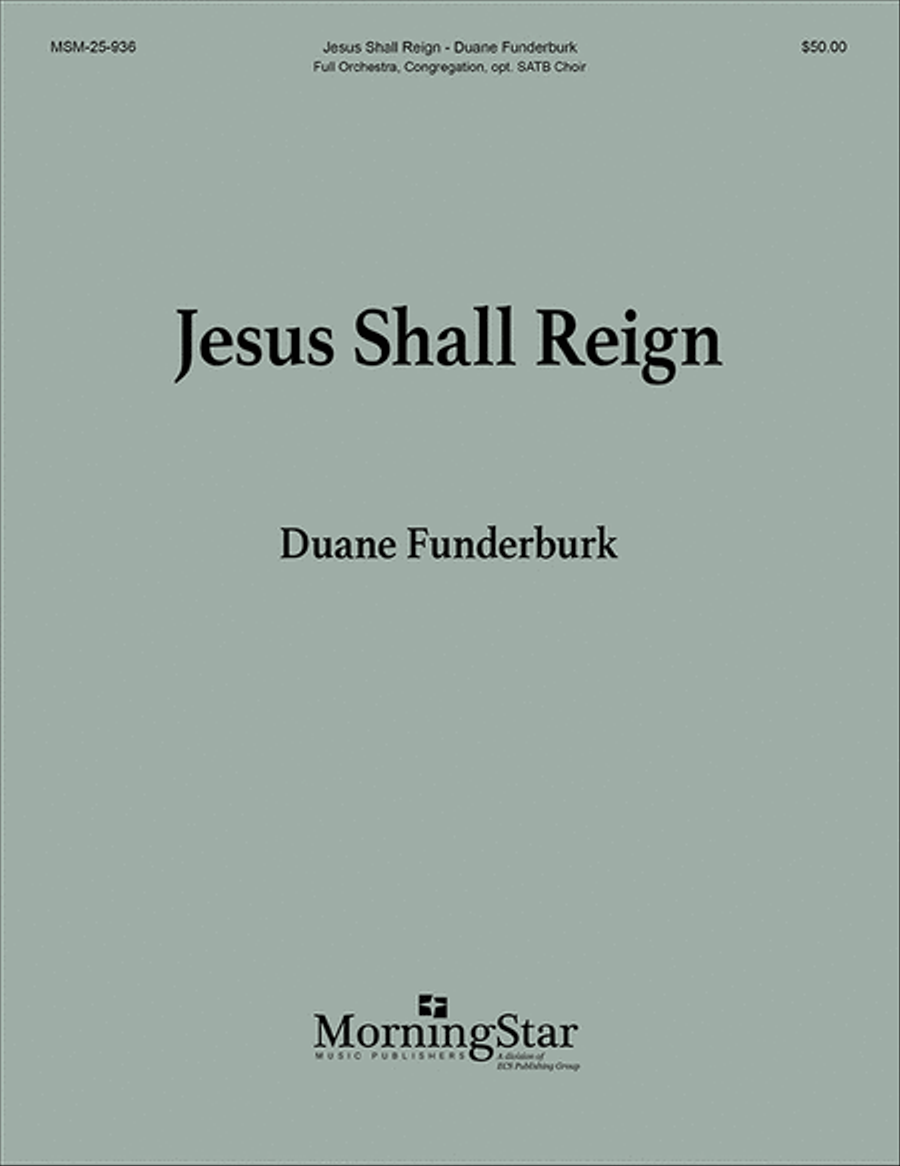 Jesus Shall Reign: Orchestra Full Orchestra scores gallery preview page 1
