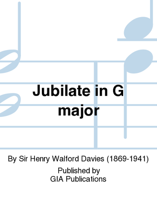 Book cover for Jubilate in G major