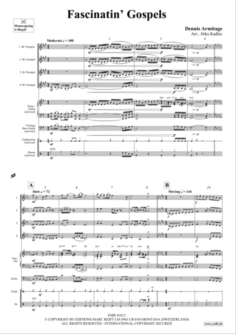 Fascinatin' Gospels Trumpet scores gallery preview page 3