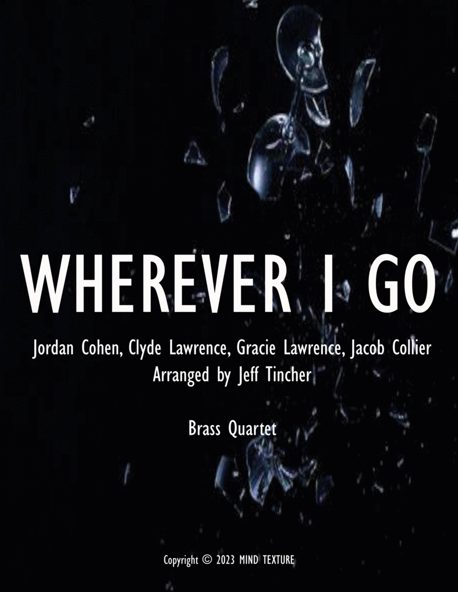 Wherever I Go Brass Quartet scores gallery preview page 1