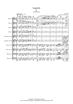 Dvorak: Legends Op.59 Mvt.1 in D minor - wind dectet