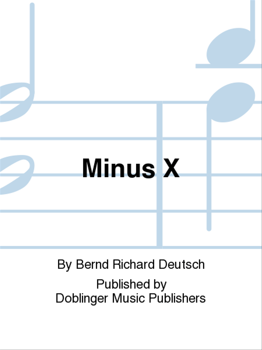 ... minus X Piano scores gallery preview page 1