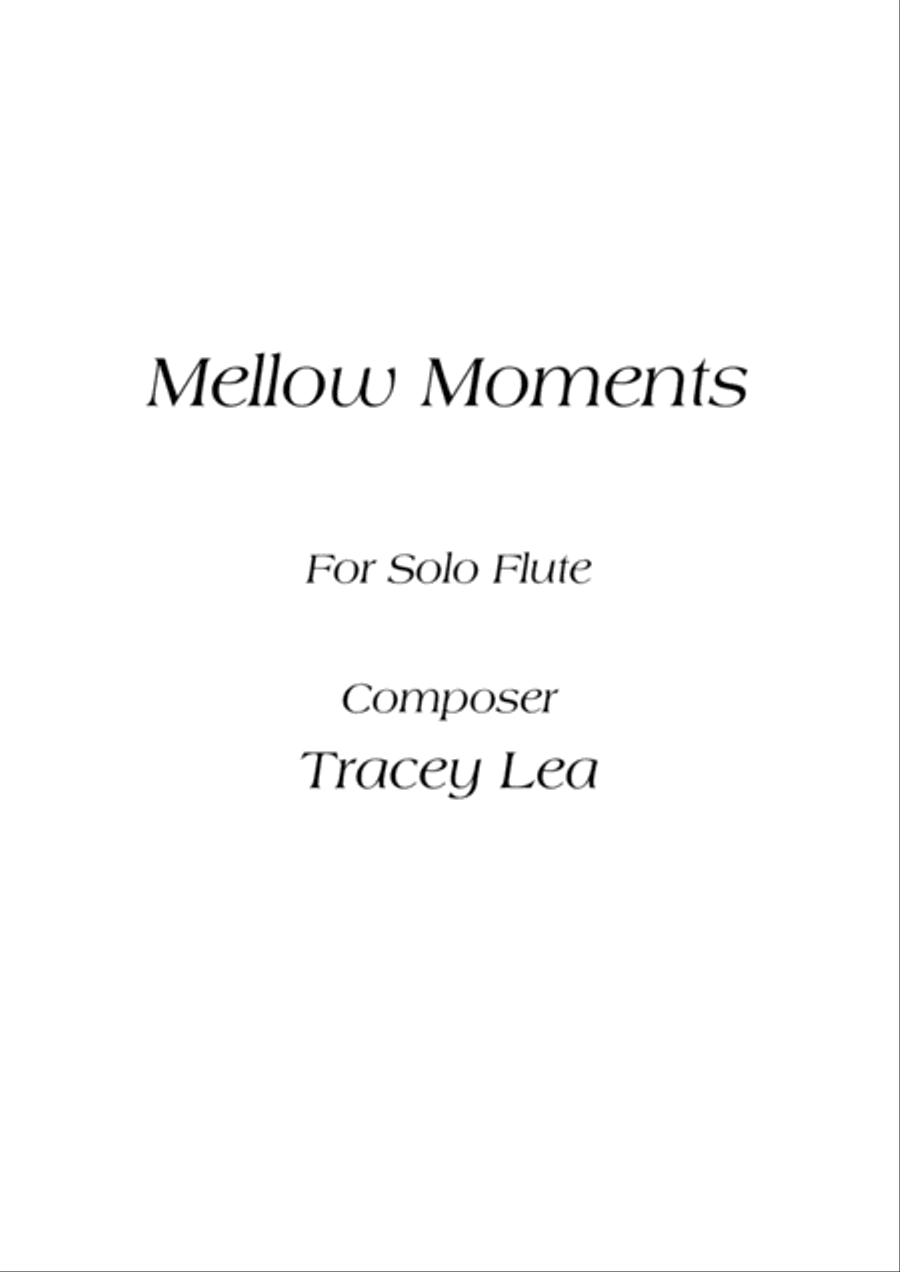 Mellow Moments Flute Solo Flute Solo scores gallery preview page 1
