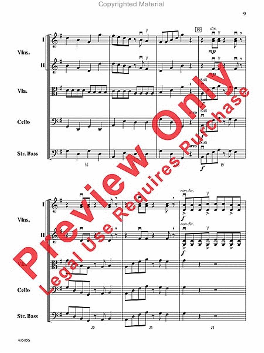 A Fiddler's Fancy String Orchestra scores gallery preview page 9