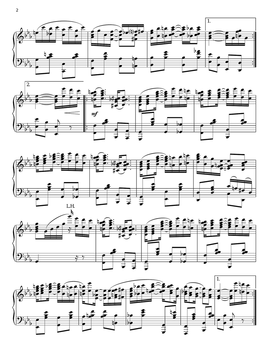 Ragtime Nightingale Ragtime Nightingale Piano Solo scores gallery preview page 2