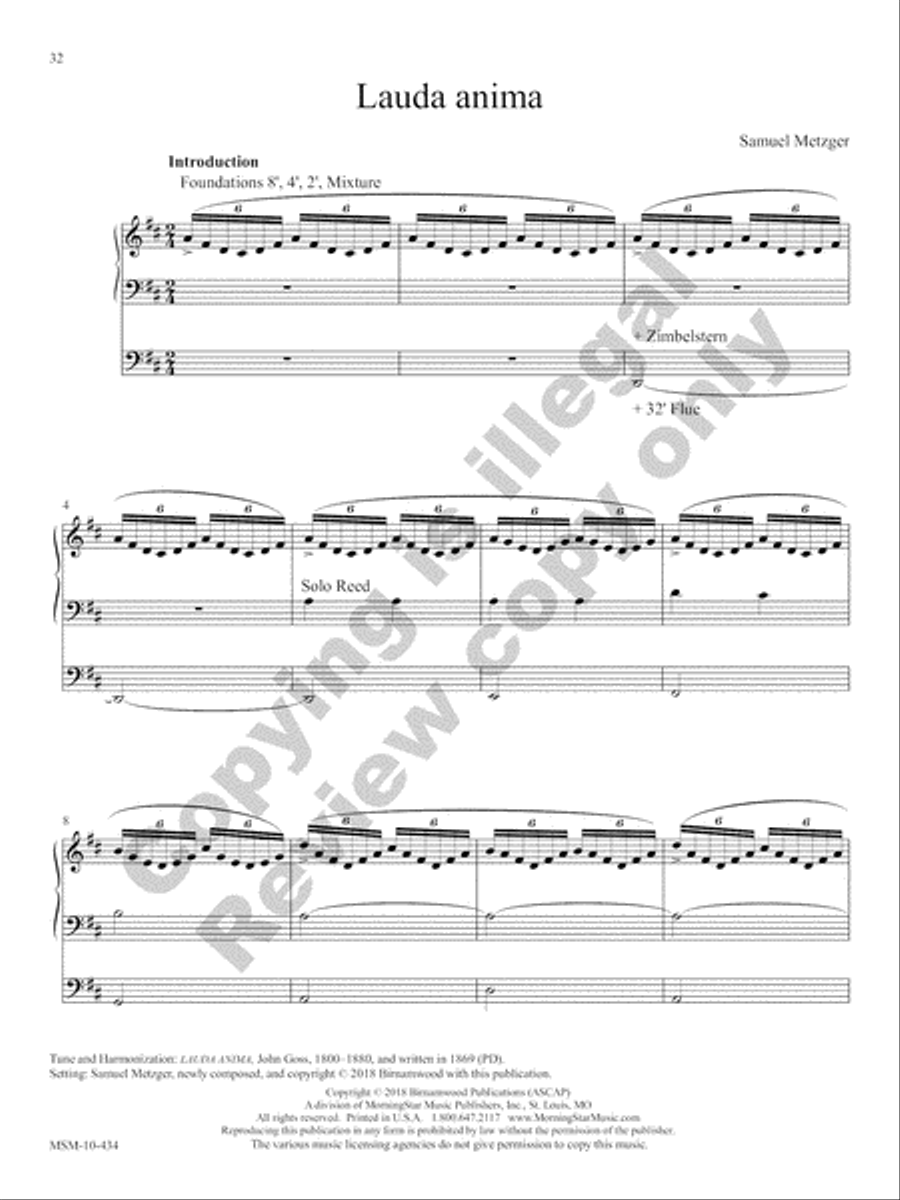 The Festival Hymn Collection, Volume 3 Organ scores gallery preview page 28