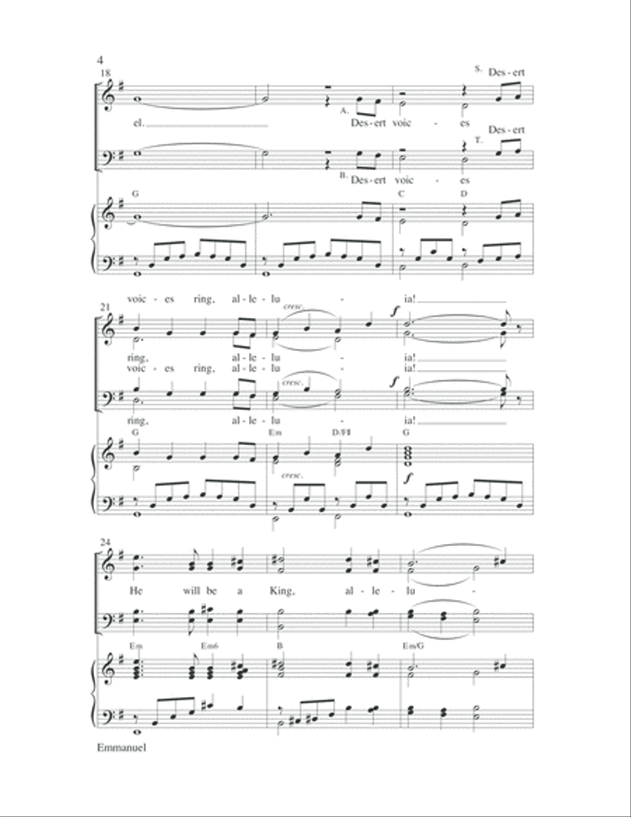 Emmanuel 4-Part scores gallery preview page 4