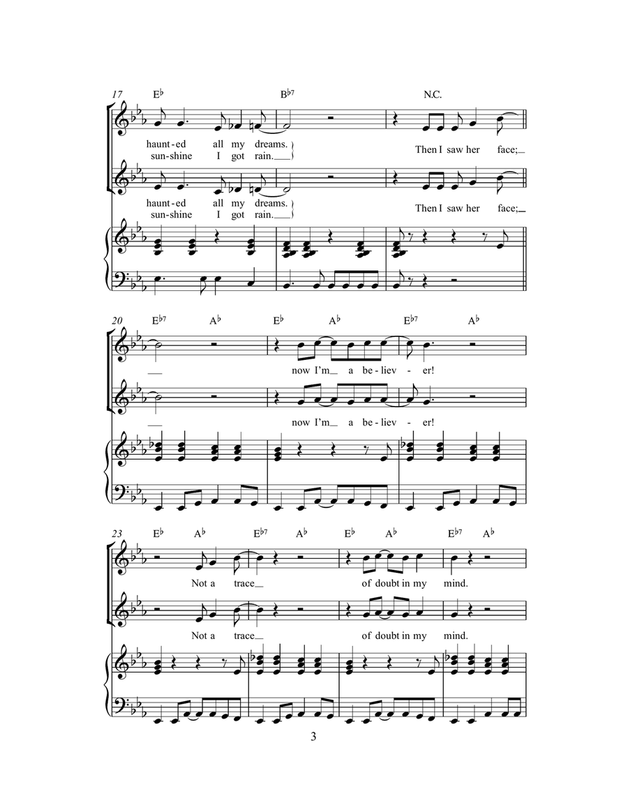 I'm A Believer (arr. Rick Hein) 2-Part scores gallery preview page 3
