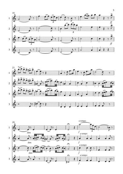 Adagio for 4 flutes - ALBINONI image number null