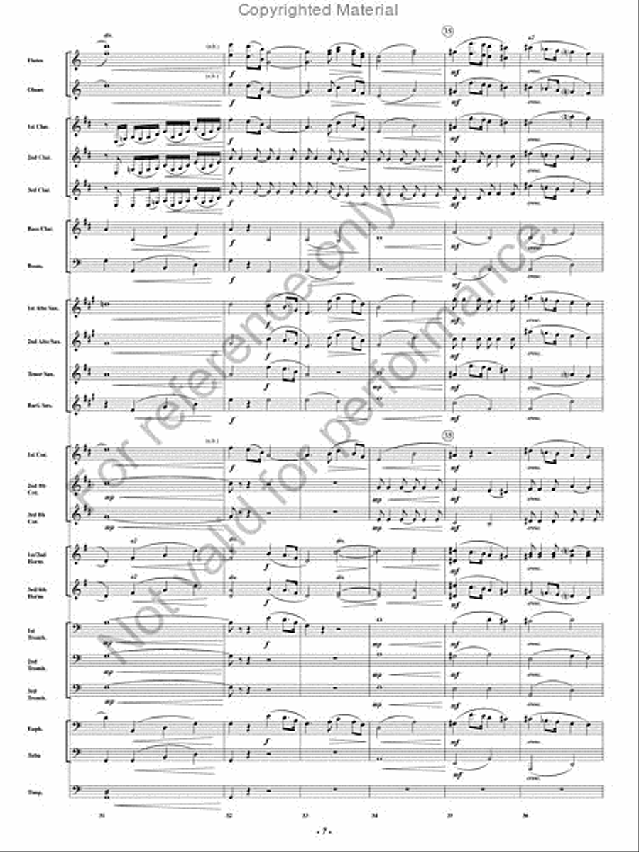 Pagliacci Concert Band scores gallery preview page 6