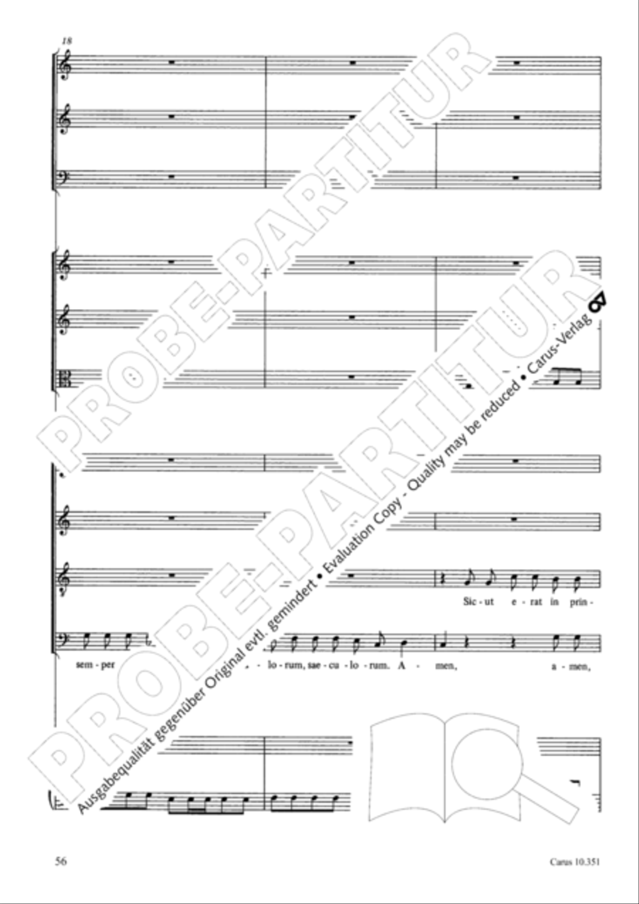 Magnificat Magnificat 4-Part scores gallery preview page 57