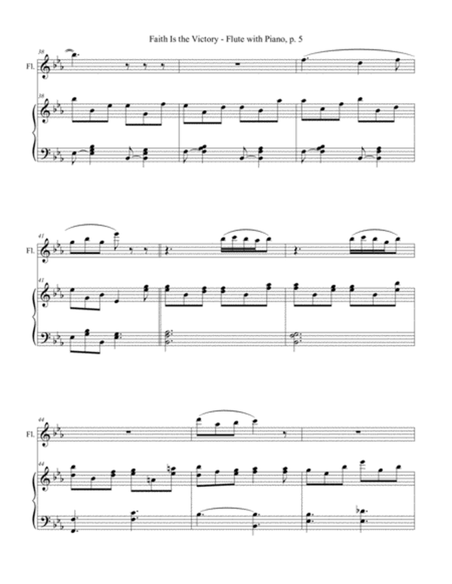 FAITH IS THE VICTORY (for Flute and Piano with Score/Part) image number null