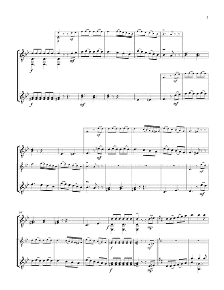 Sonata in D (Guitar Duo) - Score and Parts Acoustic Guitar scores gallery preview page 3