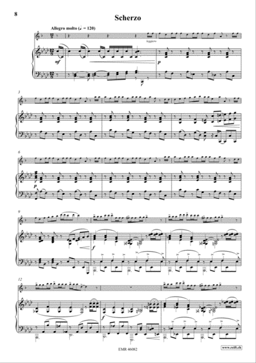 Nocturne & Scherzo Alto Saxophone scores gallery preview page 5