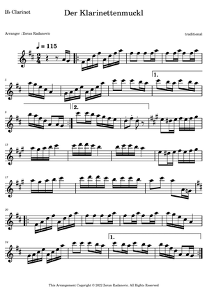 Der Klarinettenmuckl - for Bb clarinet solo