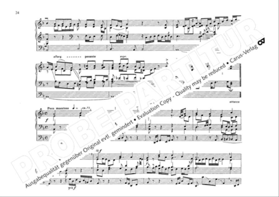 O God, from heaven look on us (Ach Gott, vom Himmel sieh darein) Organ scores gallery preview page 27