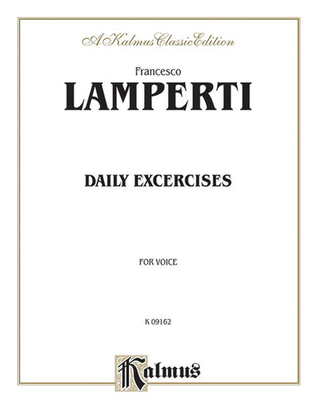 Book cover for Daily Exercises in Singing