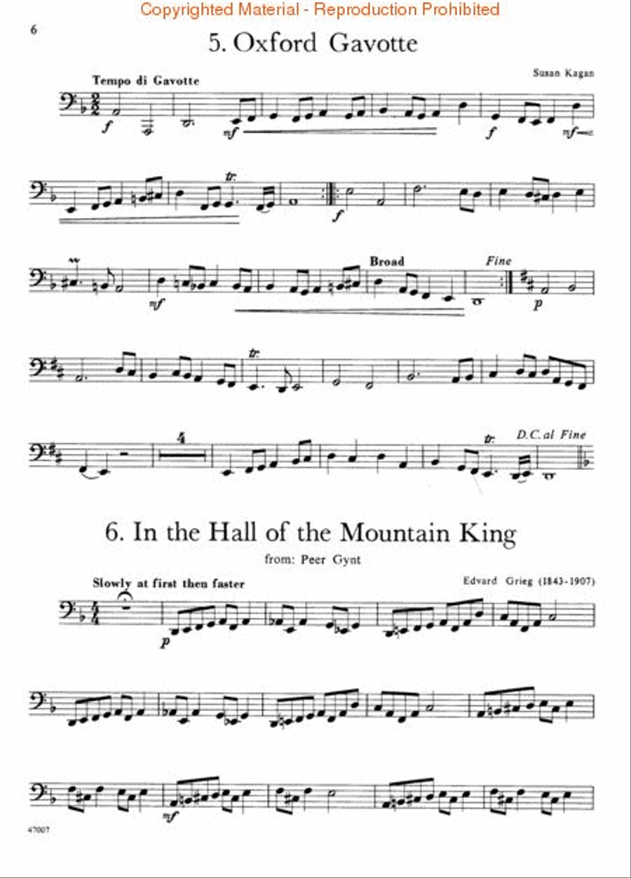 First Solos for the Tuba Player Tuba scores gallery preview page 4