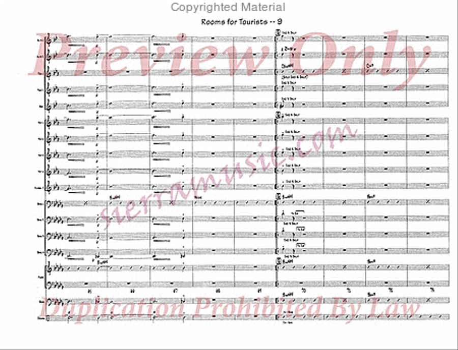 Rooms For Tourists Rooms For Tourists Jazz Ensemble scores gallery preview page 10