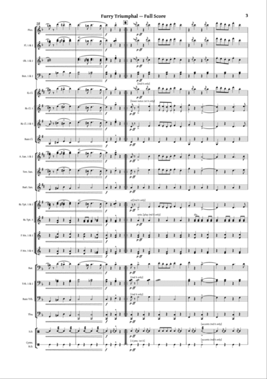 Furry Triumphal Concert Band scores gallery preview page 4