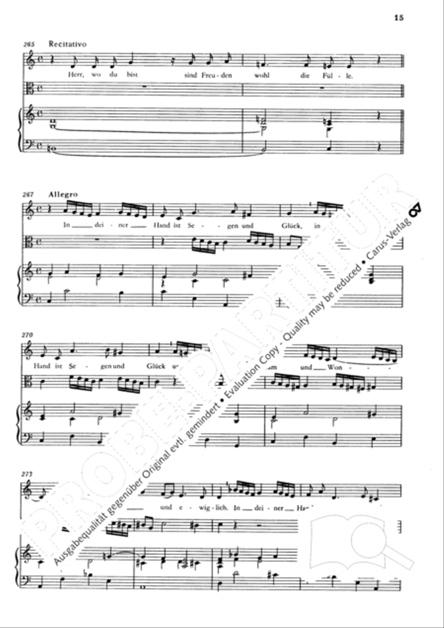 O mein Gott, du meine Hoffnung Alto Voice scores gallery preview page 16
