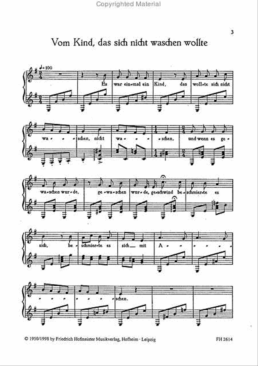 Kinderlieder Piano, Vocal, Guitar scores gallery preview page 2