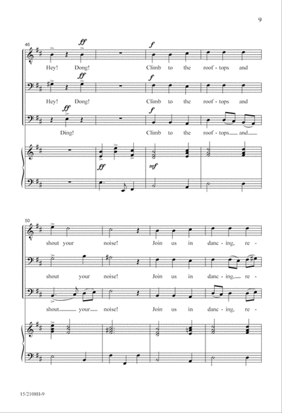 Throw Open Your Shutters! 3-Part scores gallery preview page 9
