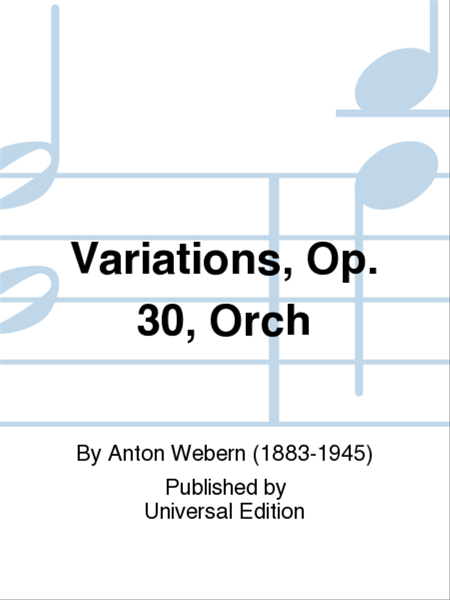 Variations, Op. 30, Orch Orchestra scores gallery preview page 1