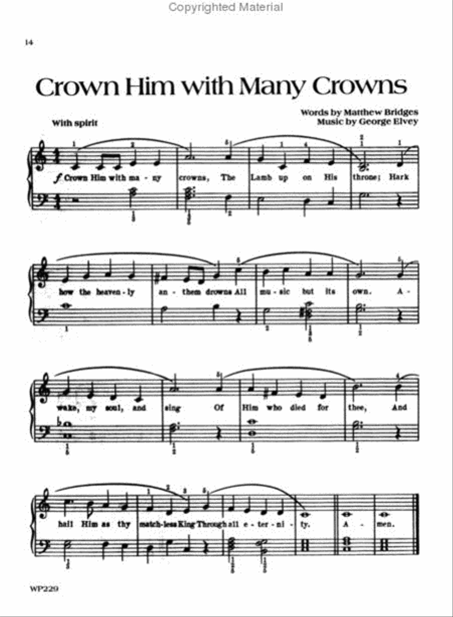 Popular Hymns, Level 3 Piano Method scores gallery preview page 3