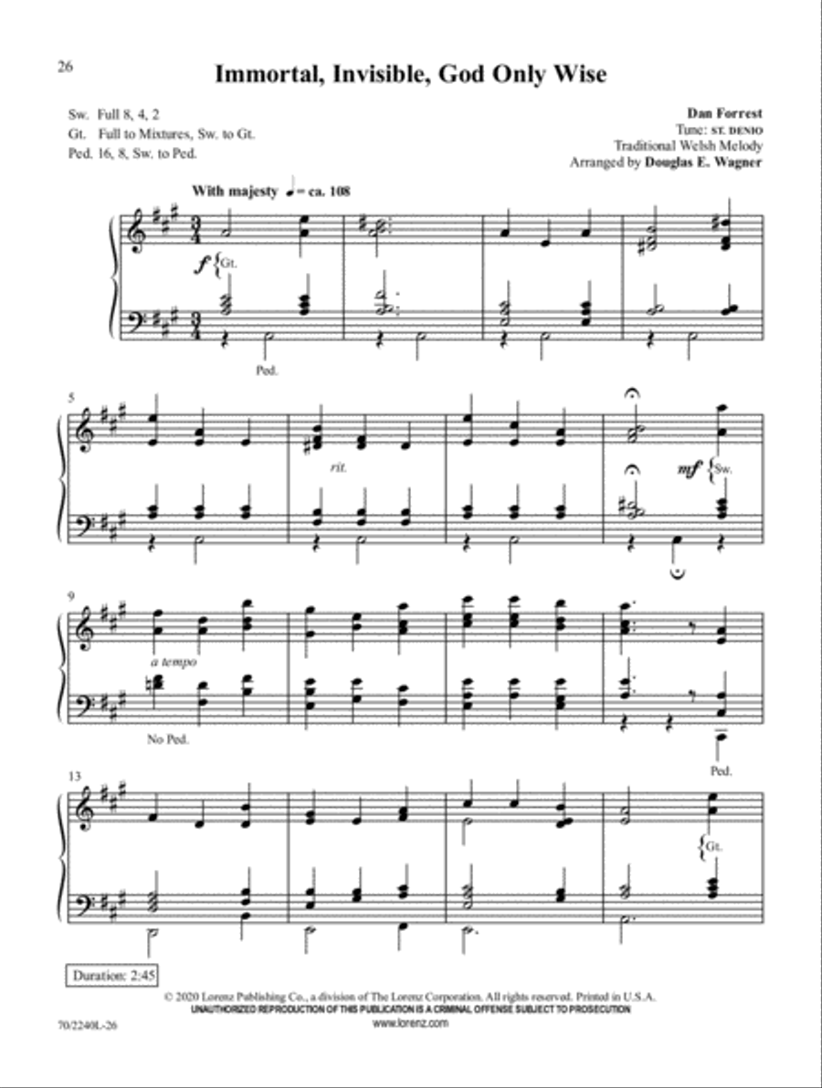 Music for Worship, Vol. 2 Organ Solo scores gallery preview page 9