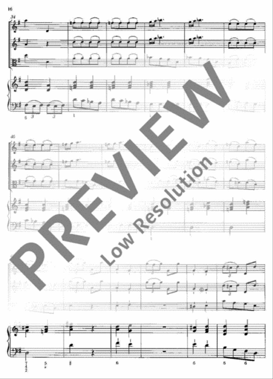 Concerto polonois G Major Basso Continuo scores gallery preview page 17