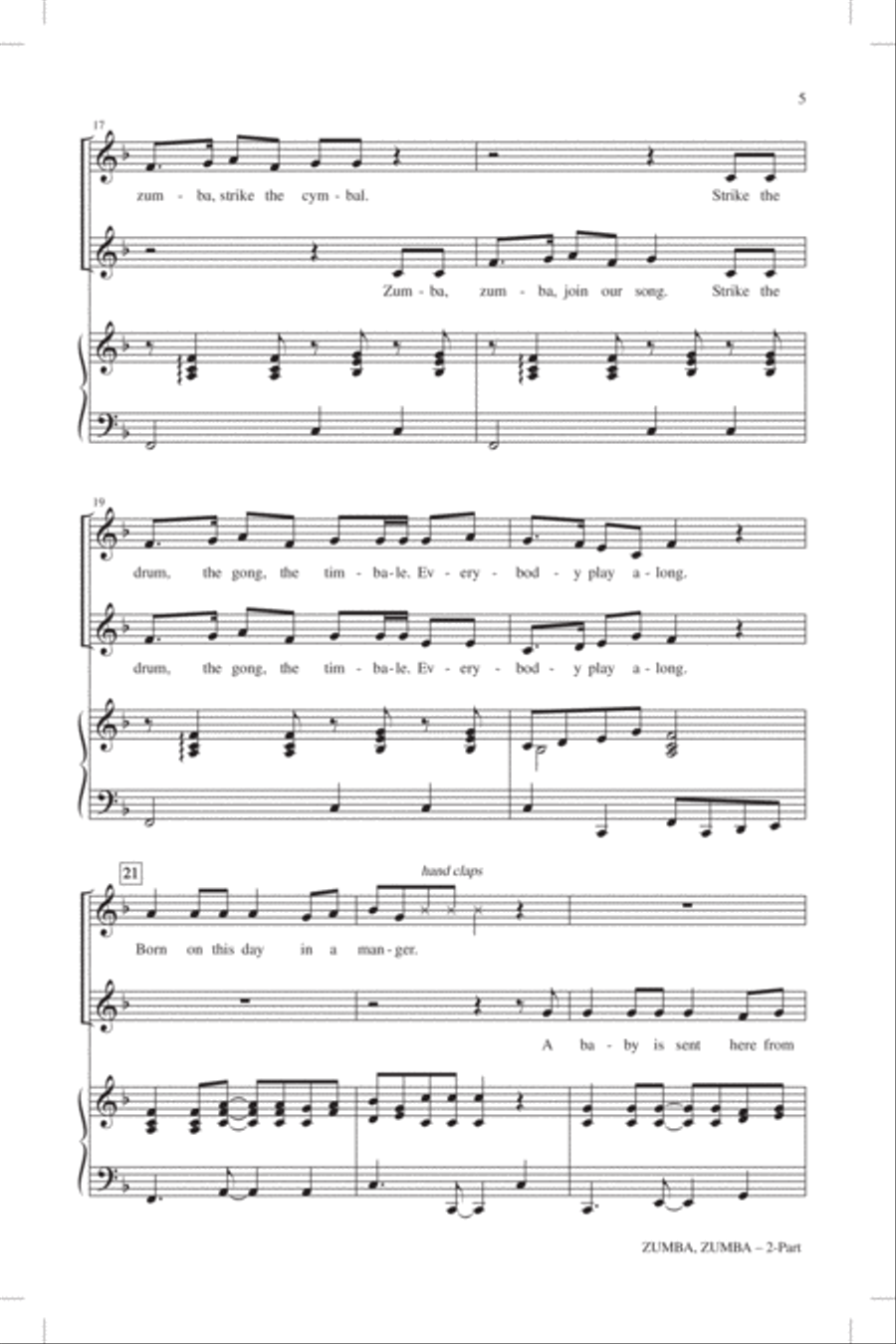 Zumba, Zumba 2-Part scores gallery preview page 3