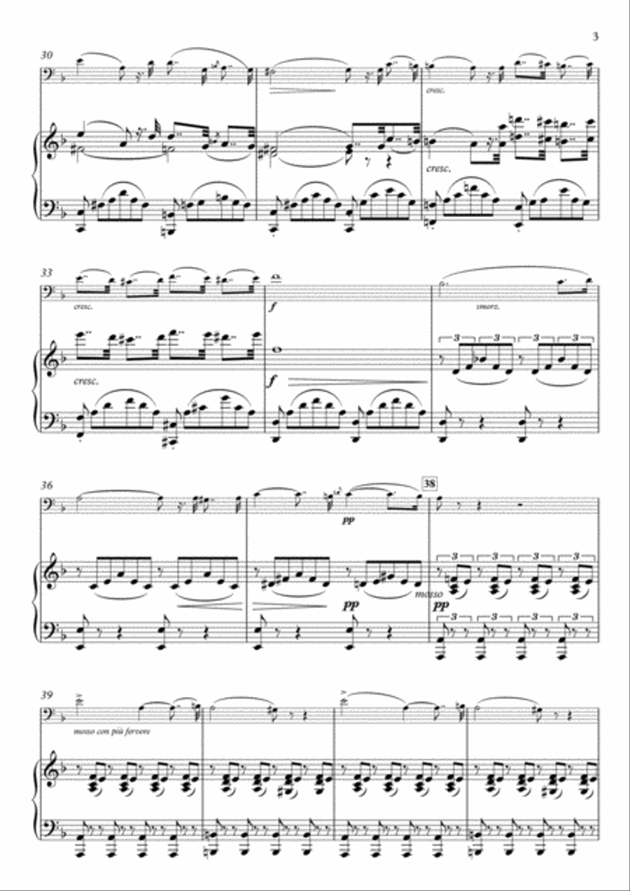 Salve Maria for Violoncello & Piano Piano scores gallery preview page 3