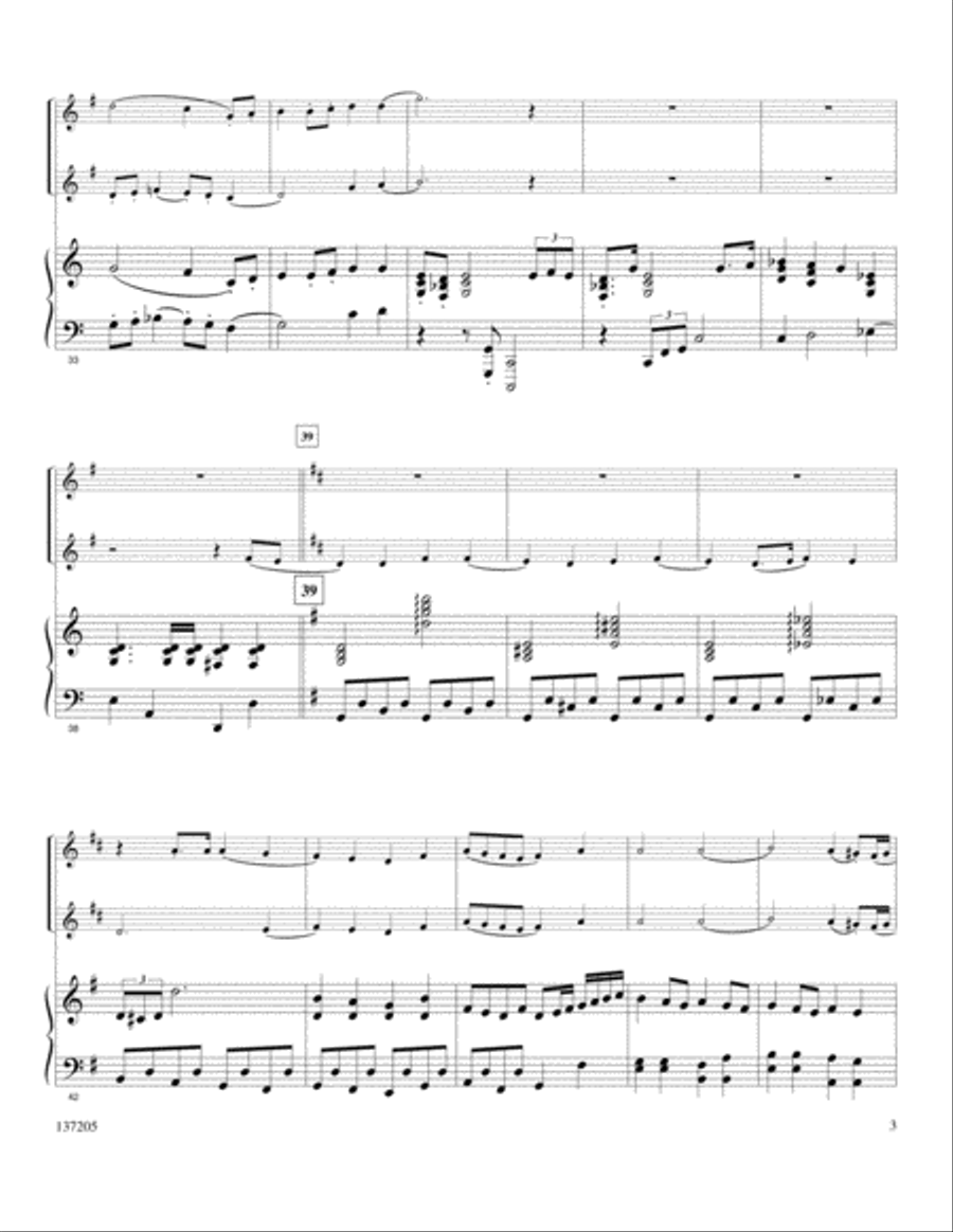 All Hail The Power... Brass Duet scores gallery preview page 3