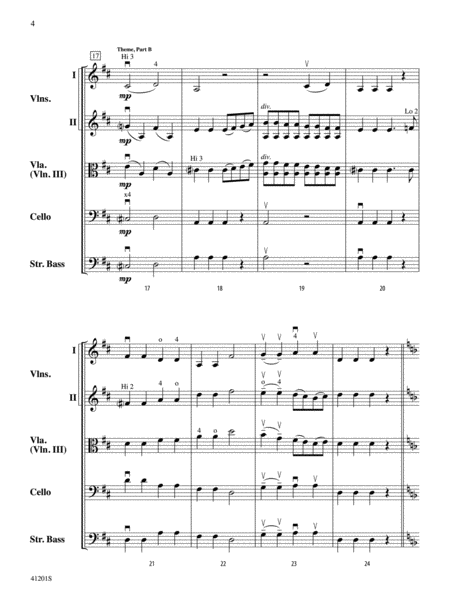 Andante from Symphony No. 94: Score