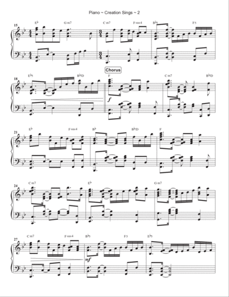 Creation Sings Piano Solo scores gallery preview page 3