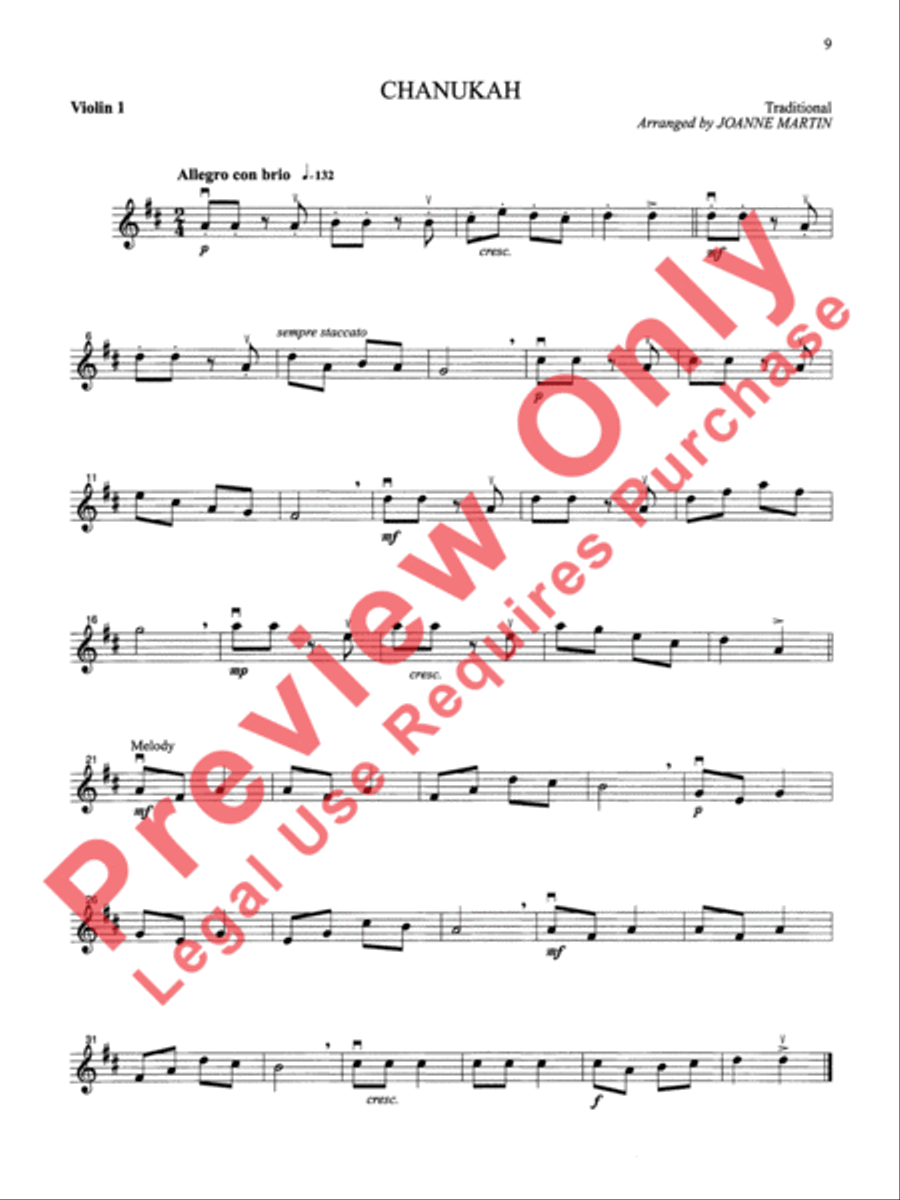 Festive Strings for String Quartet or String Orchestra String Quartet scores gallery preview page 11