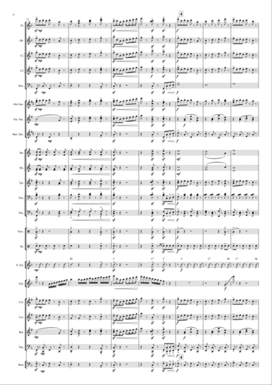 Bandits' Galop on Motives of an Operetta 'Prinz Methusalem', Op.378, for xylophone with a brass band Bandits' Galop on Motives of an Operetta 'Prinz Methusalem', Op.378, for xylophone with a brass band Brass Band scores gallery preview page 5