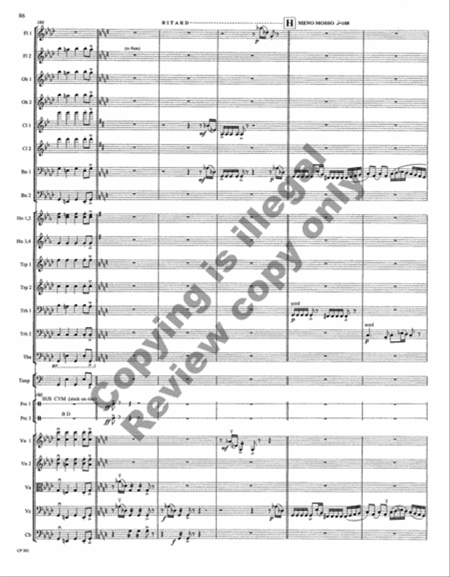 Symphony No. 1 Full Orchestra scores gallery preview page 190