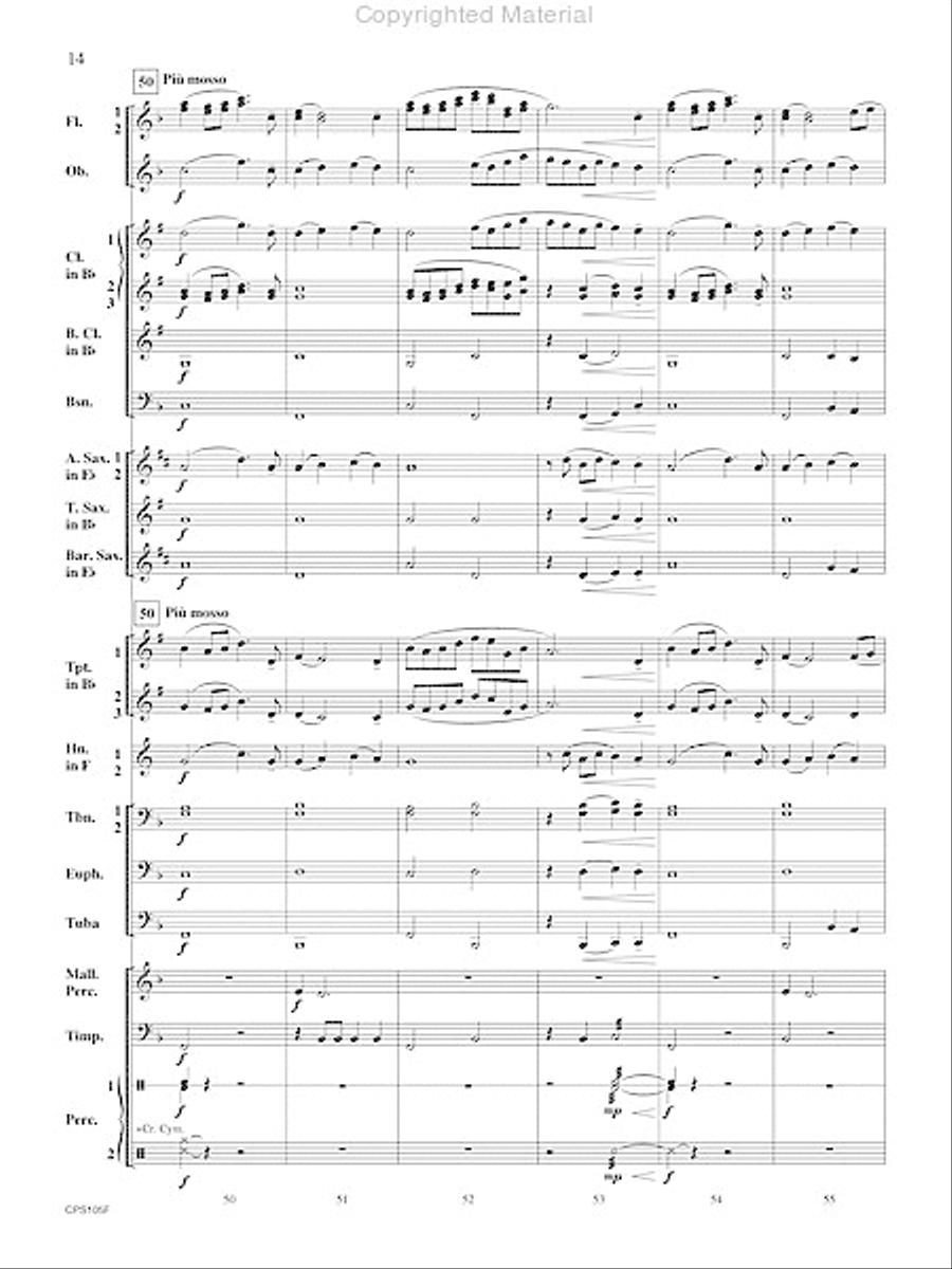 A Land Remembered Concert Band scores gallery preview page 15